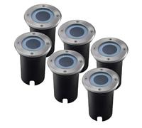 Ledvion - 6X Spots LED Encastrés Ronds, IP67, GU10, Câble de 1m, Éclairage Extérieur, Éclairage de Terrasse