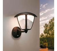 Ledvion - Applique LED avec Détecteur, 3000K, 7W, IP44, Noire, Lampe Extérieure, Éclairage Extérieur