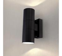 Ledvion - Applique LED, Douille GU10, IP54, Noire & Éclairage Up&Down, Telesto, Lampe Extérieure, Éclairage de Jardin