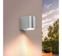 Ledvion - Applique murale, 220-240V, IP54, 35W, Acier inoxydable, Sans Ampoule GU10, Lampe LED, Applique murale, Intérieur, Extérieur, Dimmable