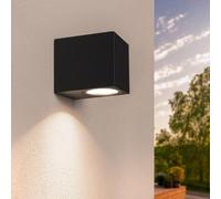Ledvion - Applique murale, 220-240V, IP54, 35W, Noir, Sans Ampoule GU10, Lampe LED, Applique murale, Intérieur, Extérieur, Dimmable