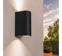 Ledvion Applique murale Santa Barbara 35W douille GU10 sans ampoule IP54 | Pour façade, entrée, terrasse et jardin avec montage mural simple