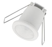 Ledvion - Détecteur de Mouvement Blanc, Encastré, avec Interrupteur Crépusculaire, Montage au Plafond, IP20, Contrôle de Lumière 360°, Portée de 8m, Capteur de Lumière Intégré
