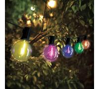 Ledvion - Guirlande LED 17M + 3M Câble d'Extension, Incl. 30 Ampoules LED E27, IP44, Connectable, Durable et Sûr