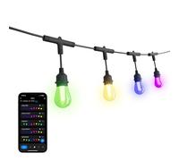 Ledvion - Guirlande LED, 7M + 3M Câble d'Alimentation, Incl. 10 Ampoules LED Intelligentes, RGBIC, IP65 Connectable, Économe en Énergie