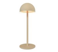 Ledvion - Lampe de Table LED Rechargeable, Beige, Variable 2700K-5000K, 110 Lm, IP54 Résistante aux Éclaboussures, Batterie 2000mAh, Commande Tactile, Réglable, USB-C, Intérieure & Extérieure, Vita