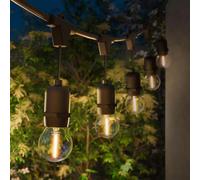 Ledvion LED Guirlande Lumineuse IP65 50W 50M 220-240V Argent | Adapté à l’allée la terrasse la façade ou le jardin pour un usage extérieur clair