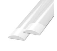 Ledvion - Lot de 2, Reglette LED intégrée, 150cm, ip20, 40W, 2400 Lumen, Neutre blanc, 4000K, Couplable, éclairage de garage, entrepôt, d'atelier, lampe de cave