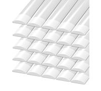 Ledvion - Lot de 25, Reglette LED intégrée, 120cm, ip20, 30W, 2400 Lumen, Neutre blanc, 6500K, Couplable, éclairage de garage, entrepôt, d'atelier, lampe de cave
