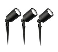 Ledvion Lot de 3 LED Extérieur Spot IP65 1W 6500K GU10 dimmable piquet | Pour jardin terrasse allee entree massifs et eclairage exterieur decoratif