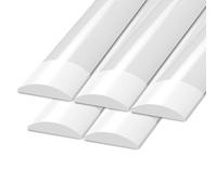 Ledvion - Lot de 5, Reglette LED intégrée, 120cm, IP65, 30W, 2400 Lumen, Neutre blanc, 4000K, Couplable, éclairage de garage, entrepôt, d'atelier, lampe de cave