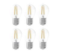 Ledvion Lot de 6 Lampes LED E27 Transparentes 1W 2100K 50 Lumens | Créez facilement l’ambiance lumineuse adaptée à chaque moment dans le salon, la chambre ou le bureau.