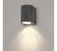 Ledvion lot de 8 Applique murale 3W blanc chaud GU10 IP54 non dimmable | Pour façade, entrée, terrasse et jardin avec montage mural simple