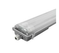 Ledvion - Reglette LED intégrée, 120cm, IP65, 2x 18W, 185 lm/W, Blanc neutre, 4000K, pour 2 tubes LED, éclairage de garage, entrepôt, d'atelier, lampe de cave
