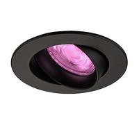 Ledvion - SMART LED Downlights Rio, Noir, Slim WiFi, Dimmable, Rond, RGBWW, 2 Ans de Garantie