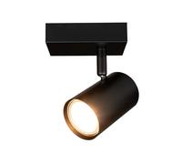 Ledvion - Spot de Plafond LED, Blanc, 2 lumières, Dimmbable, 5W, 6500K, Rectangulaire, Douille GU10, IP20, inclinable, incl. lampe GU10