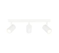 Ledvion - Spot de Plafond LED, Blanc, 3 lumières, Dimmbable, 5W, 4000K, Rectangulaire, Douille GU10, IP20, inclinable, incl. lampe GU10