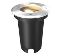 Ledvion - Spot LED encastrable rond, GU10, acier inoxydable, IP67, câble 1m, inclinable, éclairage extérieur
