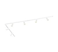 Ledvion - Système d’éclairage LED monophasé, 3m, Rail Monophasé, sans ampoule GU10, Blanc, 6 spots GU10 orientables, luminaire plafonnier, spot plafond, rail led, plafonnier moderne design