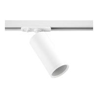 Ledvion - Système d’éclairage LED monophasé, Rail Monophasé, sans rail, Blanc, 1 spot GU10 orientable, luminaire plafonnier, spot plafond, rail led, plafonnier moderne design