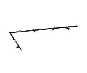 Ledvion systeme rail LED 3m monophase Noir 6 spots RGB | Pour agrandir un eclairage interieur existant avec positionnement flexible