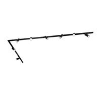 Ledvion systeme rail LED 3m monophase Noir 8 spots RGB | Pour agrandir un eclairage interieur existant avec positionnement flexible