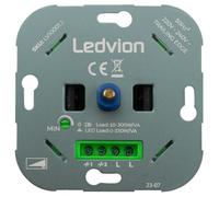 Ledvion Variateur LED 0-150W 220-240V Découpage de Phase Sans Plaque | Pour régler la lumière progressivement à la maison avec des ampoules LED compatibles