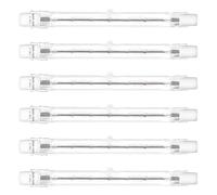 LedWekei Ampoules halogènes, ampoule halogène T3 r7s 118 mm 500 W, ampoule T3 de type J, blanc chaud 2700 K, ampoules halogènes à double extrémité (paquet de 6)