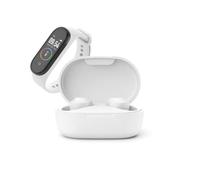 LEDWOOD BUNDLE KEPLER ECOUTEURS TWS AVEC TRACKER ACTIVITÉ BLANC