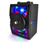 LEDWOOD Enceinte Portable karaoké Magic Mirror LED Batterie Bluetooth USB SD FM 10W + clé USB 32 Go