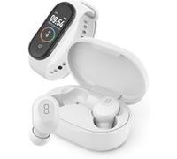 Ledwood - Pack Ecouteurs sans fil + Tracker d'activité - KEPLER - Stéréo Bluetooth 5.0 +EDR - Intra Auriculaire -Tactile - Assistant Vocal - Blanc Blanc G