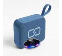 Ledwood XS40 Enceinte Bluetooth 5.3 Bleu 5W TWS IPX4 Portable Micro SD Autonomie 16h, Jeu de lumière OVNI LED