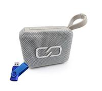 Ledwood XS40 Enceinte Bluetooth 5.3 Grise 5W TWS IPX4 Portable Micro SD Autonomie 16h + clé USB 32 gigas