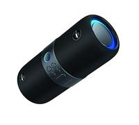 Ledwood Xtreme 180 - Enceinte Bluetooth Version 2.0 TWS Portable avec Sangle - Haut-Parleur sans Fil avec LED Lumières pulsées- Son Puissant - AUX - Port USB - Radio FM (Noir)