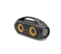Ledwood Enceinte Bluetooth TWS avec sangle – LED pulsées Super Bass IPX5 AUX USB Radio FM
