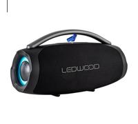Ledwood Xtreme360 méga Enceinte Bluetooth 360W Extra Bass LED RGB IPX5 Micro USB FM Noir Gros modèle 45 cm + clé USB 32 gigas