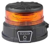 LEDWORK GYROPARE EXTRA PLAT RECHARGEABLE SANS FIL BASE MAGNETIQUE, avec ventouse, 3 types de clignotements, protection anti-choc, prise secteur et allume cigare 220V, IP65