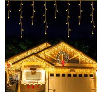 LEDYA Guirlande Lumineuse Exterieure, 14M 360led Guirlande Lumineuse Sapin de Noel Blanc Chaud, Etanche à l'eau/8 Modes/Minuterie, Guirlande Lumineuse Chambre Exterieure Noel Rideau