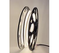 LEDZEIT- Profi Serie - Bande lumineuse néon flex LED 20m extérieur et intérieur, blanc chaud 3000K, diffusion, tube lumineux, résistant aux intempéries, pour installation, balcon, terrasse, boutique
