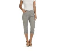 Lee Women's Relaxed Fit Austyn Knit Waist Capri Pant, Frost Gray, 4