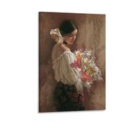Lee Bogle-In The Garden-People And Portraits Painting Art mural Impression sur toile Poster d'œuvres d'art Décoration de chambre 08