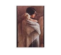 Lee Bogle-The White Shawl-People And Portraits Painting Poster Impression sur toile Décoration murale Décoration moderne 20x