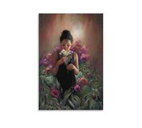 Lee Bogle White Lily-People And Portraits Painting Poster d'œuvres d'art cool Impression sur toile à suspendre 08