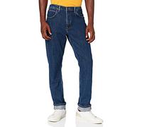 Lee Brooklyn Straight Jeans Homme, Dark Stonewash, 34W / 42L