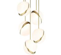 Lee Broom Mini Suspension Crescent 5 Pcs Opale/Laiton