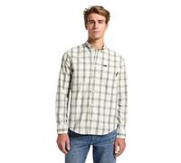 Lee Button Down T-Shirt, Ecru, M Hommes