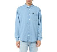 Lee Button Down T-Shirt, Lakeside Wash, M Hommes