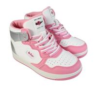 Lee Cooper Baskets Fille - Chaussures de Sport Enfant - PU, PVC - Rose - 39
