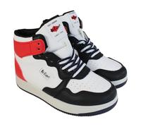 Lee Cooper Baskets Garçon - Chaussures de Sport Enfant - PU, PVC - Noir - 37