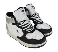 Lee Cooper Baskets Garçon - Chaussures de Sport Enfant - PU, PVC - Noir - 39